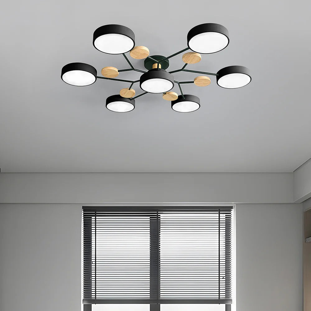 Ceiling Light | Dimmable & Color-Changing | Multi-Point 4-7 Lights | Modern Living Room