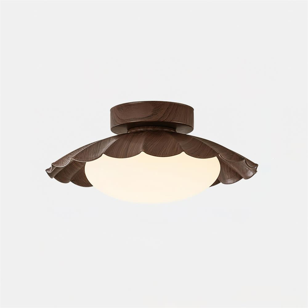 Ceiling Light | Sculptural Wavy Cloud Design | Integrated LED | 25cm Diameter, Moisture-Resistant