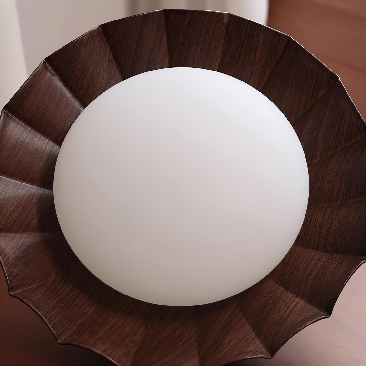 Ceiling Light | Sculptural Wavy Cloud Design | Integrated LED | 25cm Diameter, Moisture-Resistant