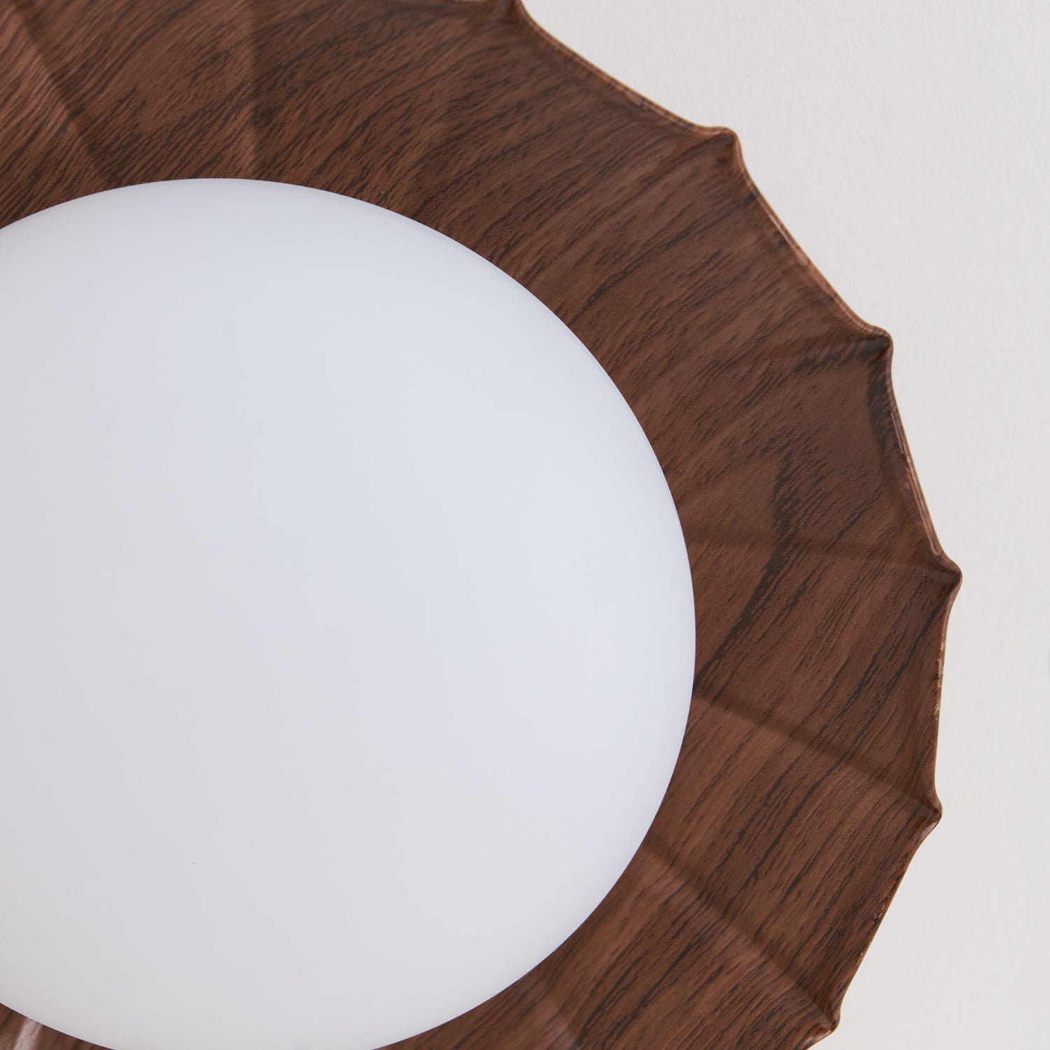Ceiling Light | Sculptural Wavy Cloud Design | Integrated LED | 25cm Diameter, Moisture-Resistant