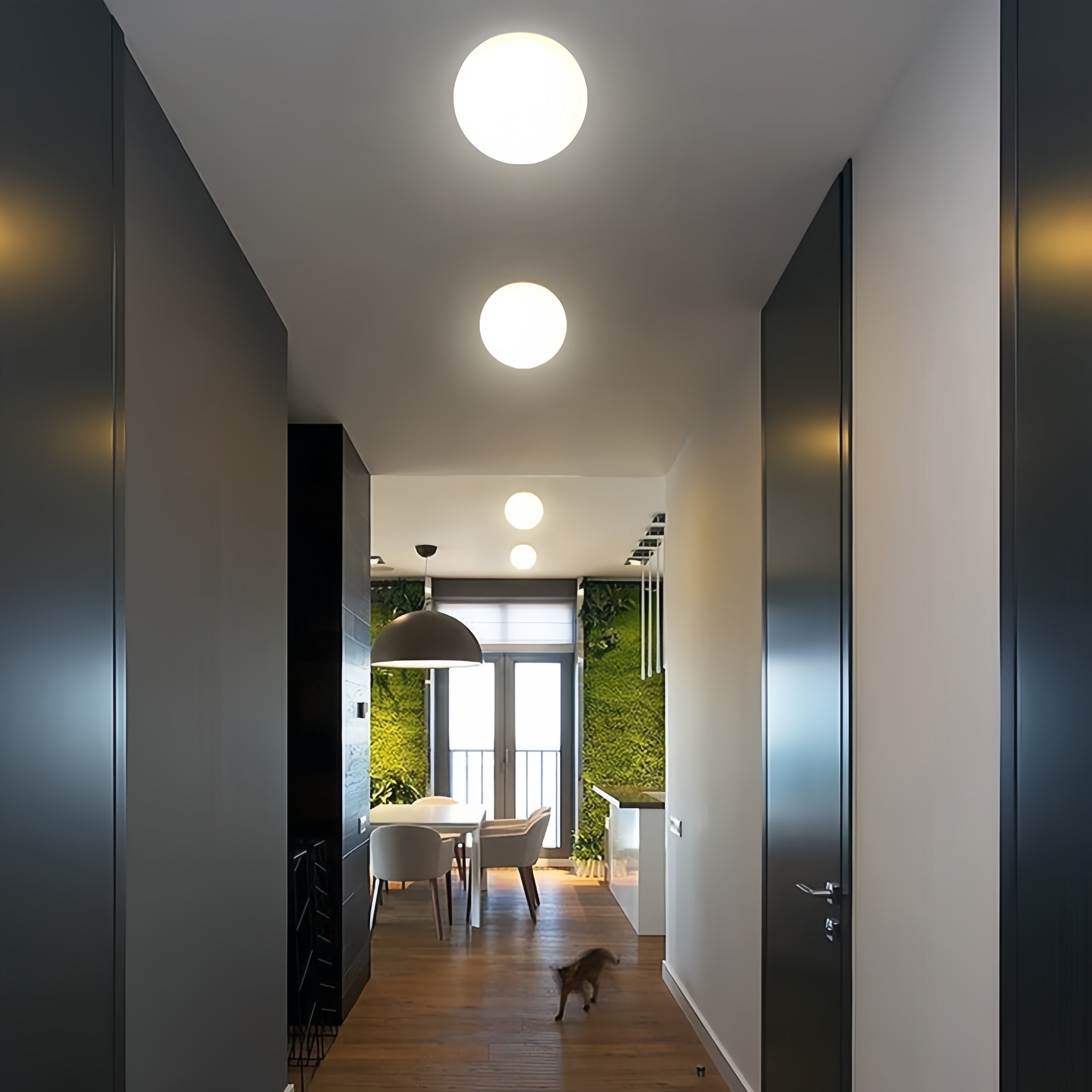 Ceiling Pendant Lamp | Bubble-Shaped Design | Flush-Mounted Low-Profile | Ambient Glow
