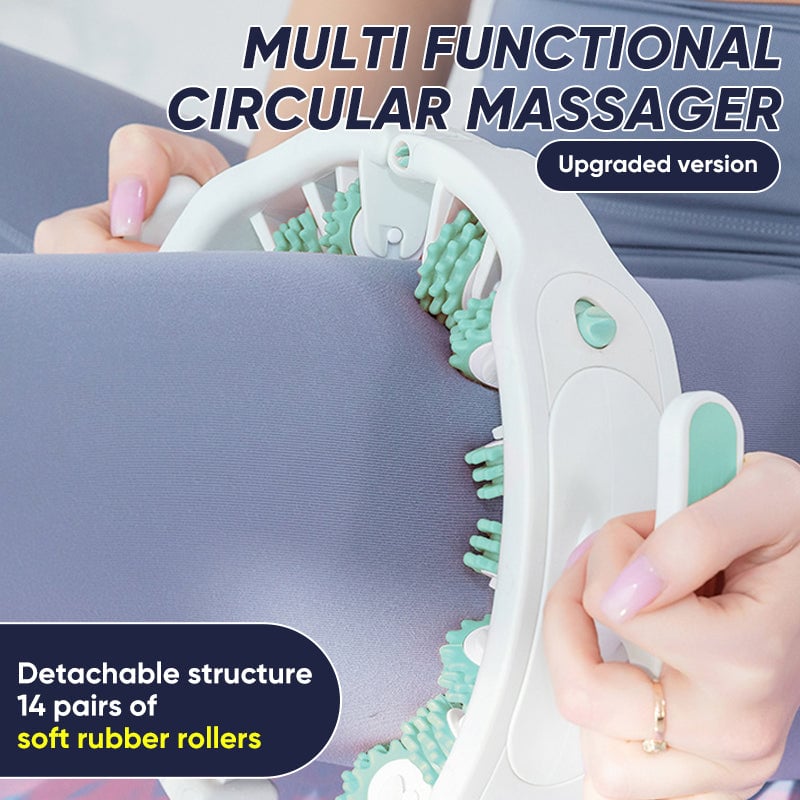 Cellulite Massage Roller | 360° Deep-Tissue Massage | Adjustable Width & Removable Handle