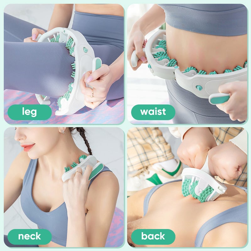 Cellulite Massage Roller | 360° Deep-Tissue Massage | Adjustable Width & Removable Handle