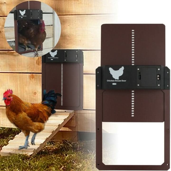 Chicken Coop Door | Automatic Light Sensor | Weatherproof Construction | Easy Installation