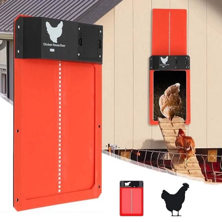 Chicken Coop Door | Automatic Light Sensor | Weatherproof Construction | Easy Installation