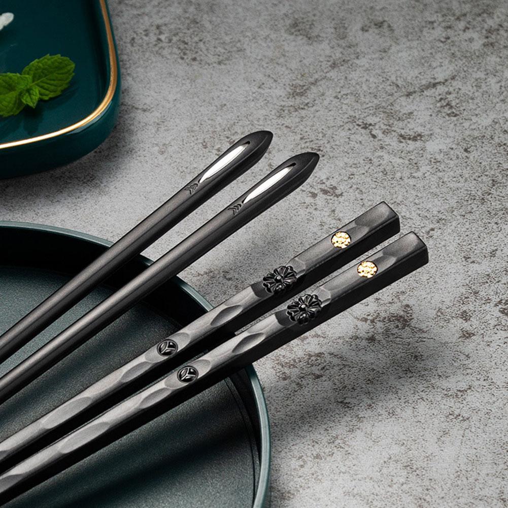 Chopstick Set | Refined Non-Slip Design | Dishwasher Safe | 5 Pairs