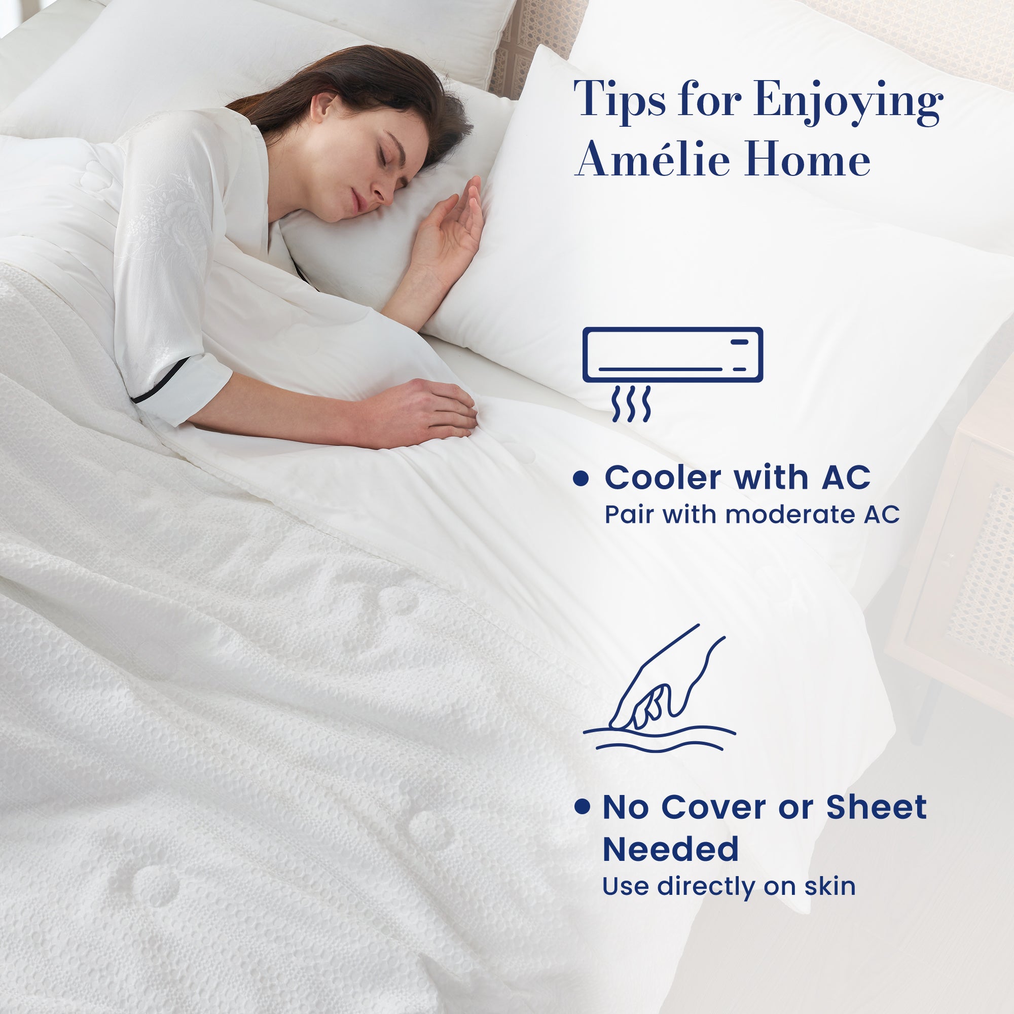 Comforter for Hot Sleepers | Cooling Waffle Design | Plant-Based Fiber & Lightweight