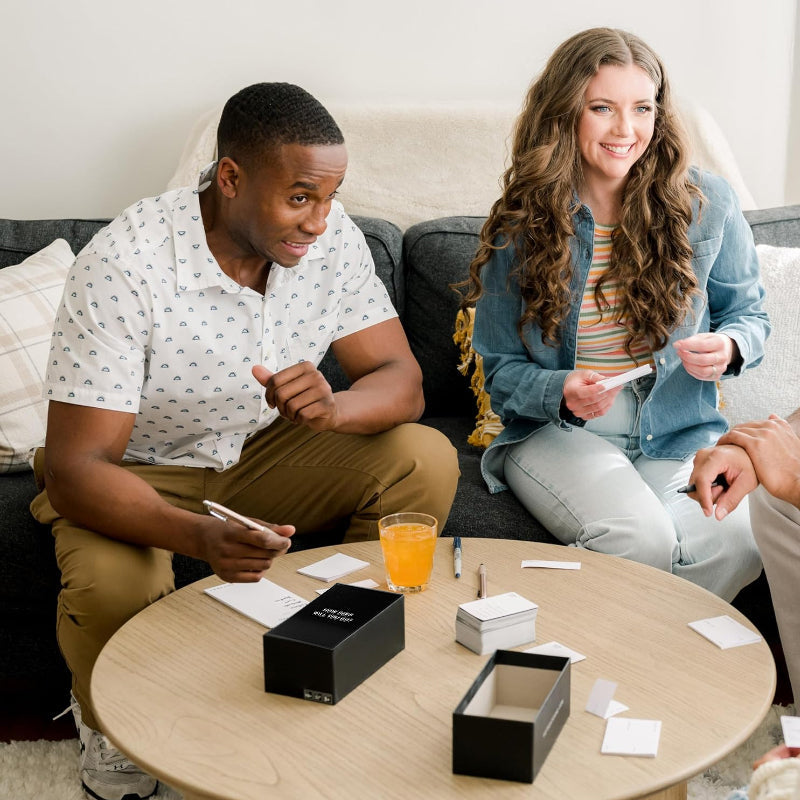 Conversation Card Game | Deep-Connection Questions | 99 Question & Challenge Cards | Date Night