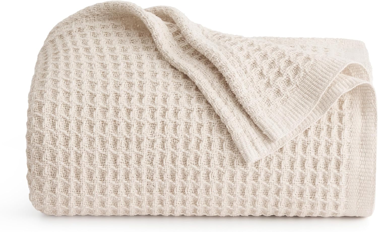 Cooling Blanket | Waffle Weave Cooling Design | 100% Cotton Queen | Lightweight & Breathable