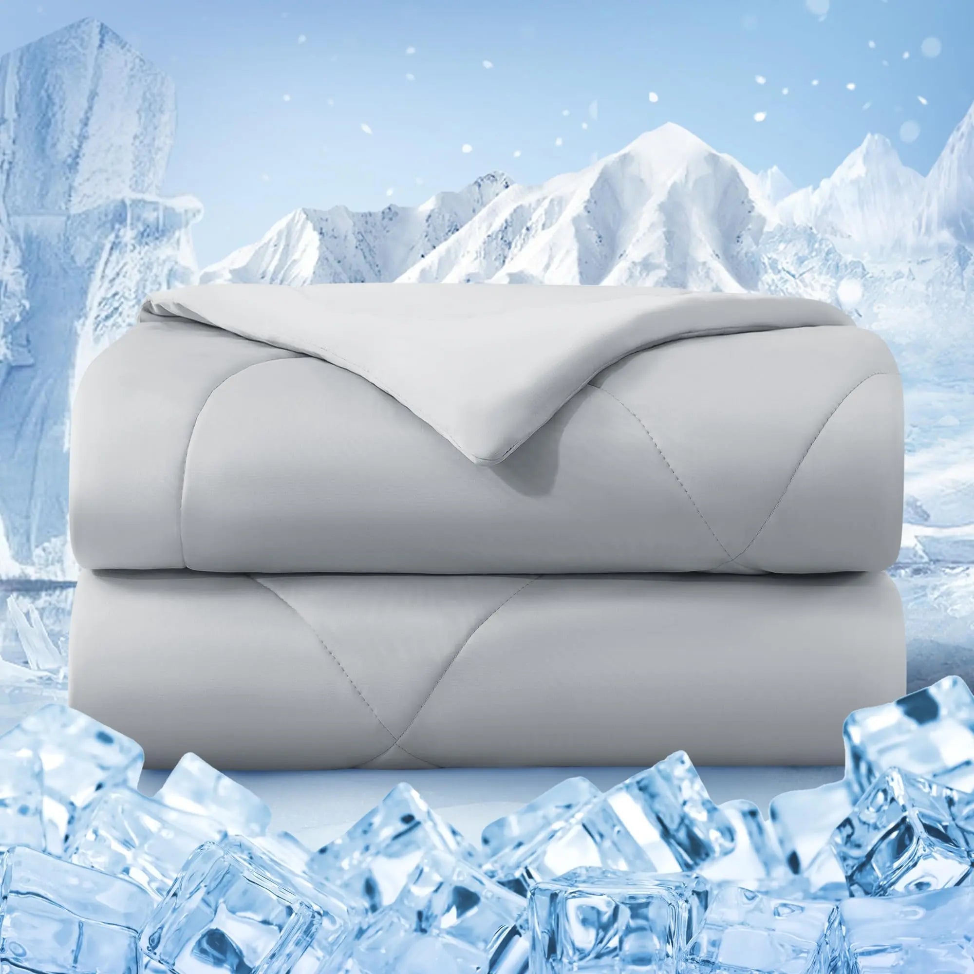 Cooling Comforter | Lightweight Cool-Touch | Double-Sided Breathable Design