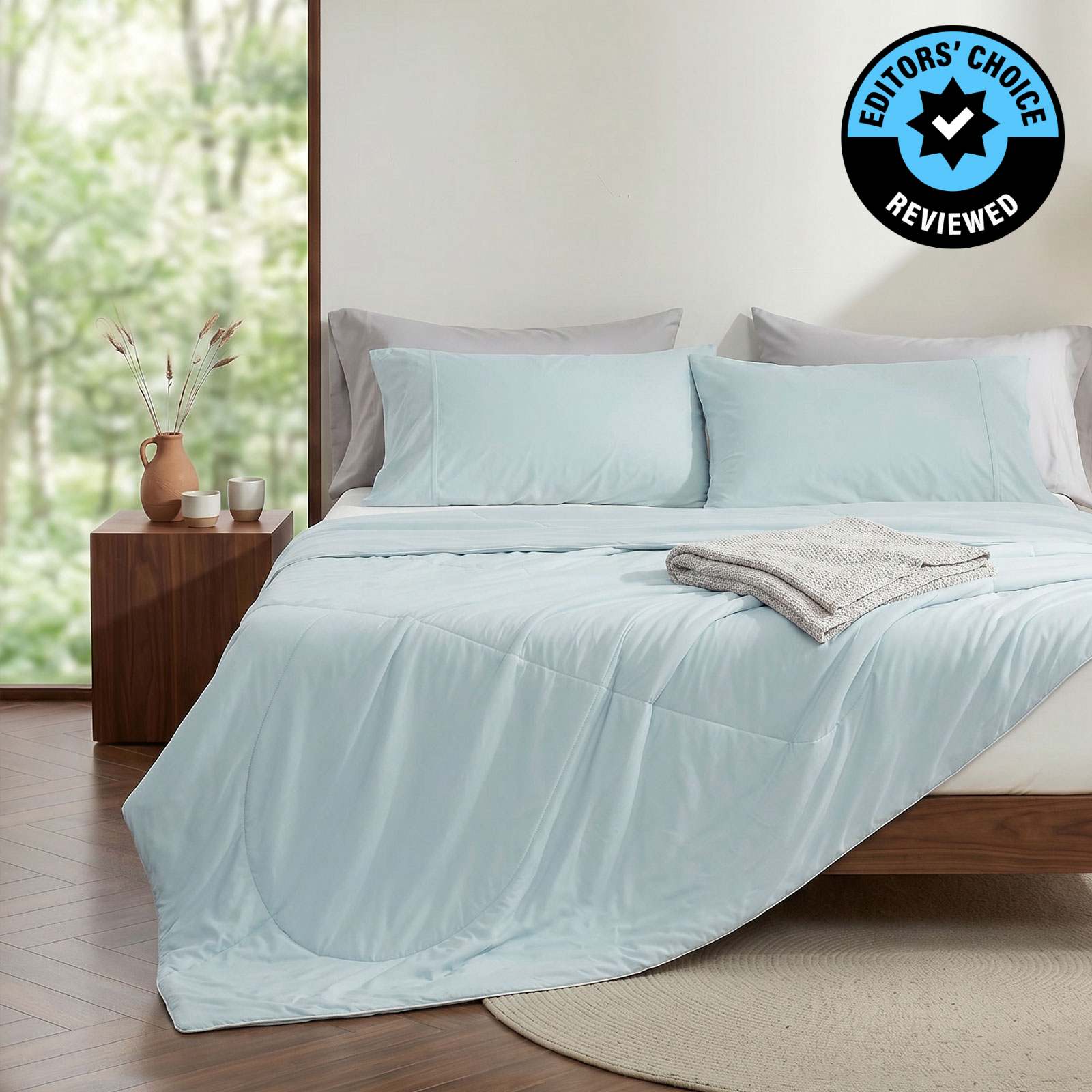 Cooling Comforter for Hot Sleepers | Cloud-Like Soft & Lightweight | Japanese Cooling Fabric