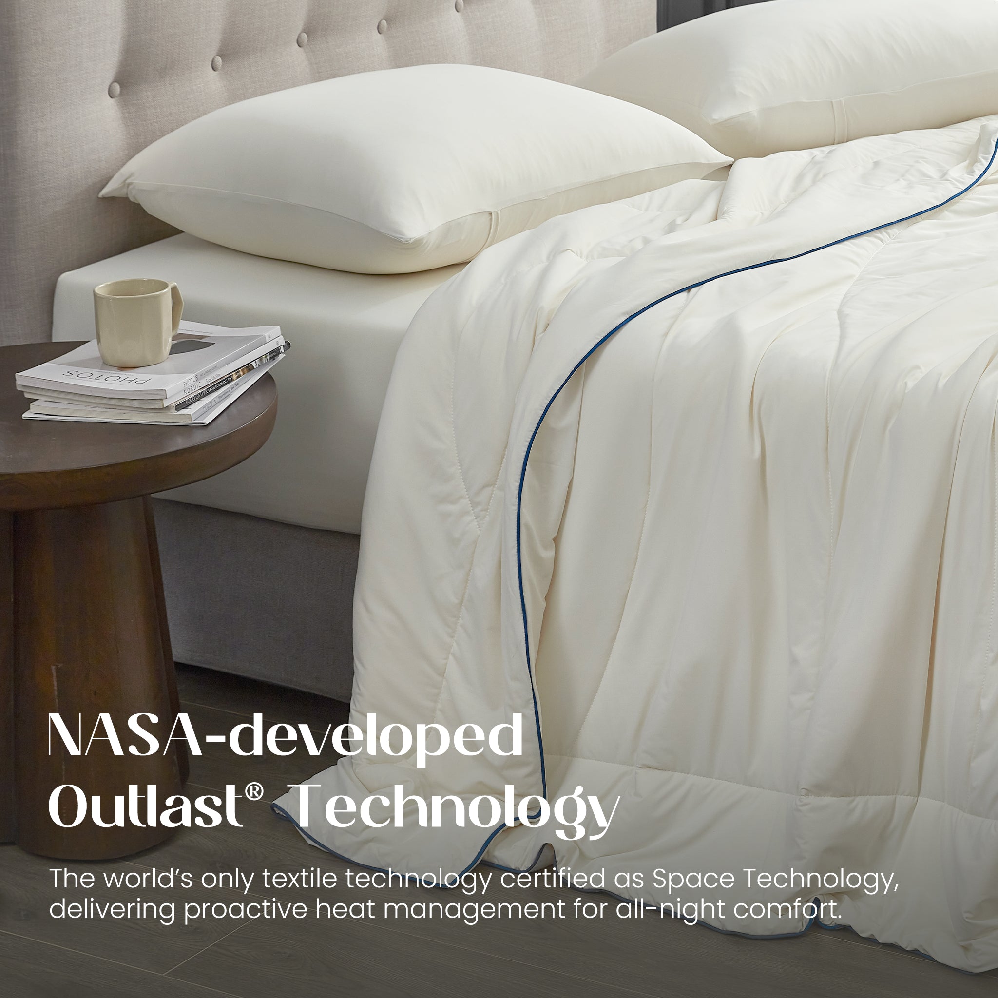 Cooling Comforter for Hot Sleepers | Temperature-Regulating Fabric | Machine Washable