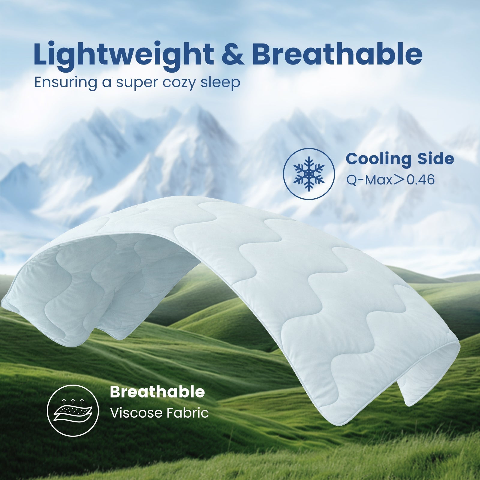 Cooling Comforter for Hot Sleepers | Ultra-Breathable Plant Fiber | Lightweight & Sustainable