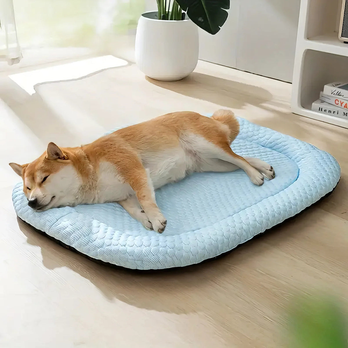 Cooling Dog Bed | Temperature-Regulating Design | Non-Slip Base & Washable Cover | Durable Design