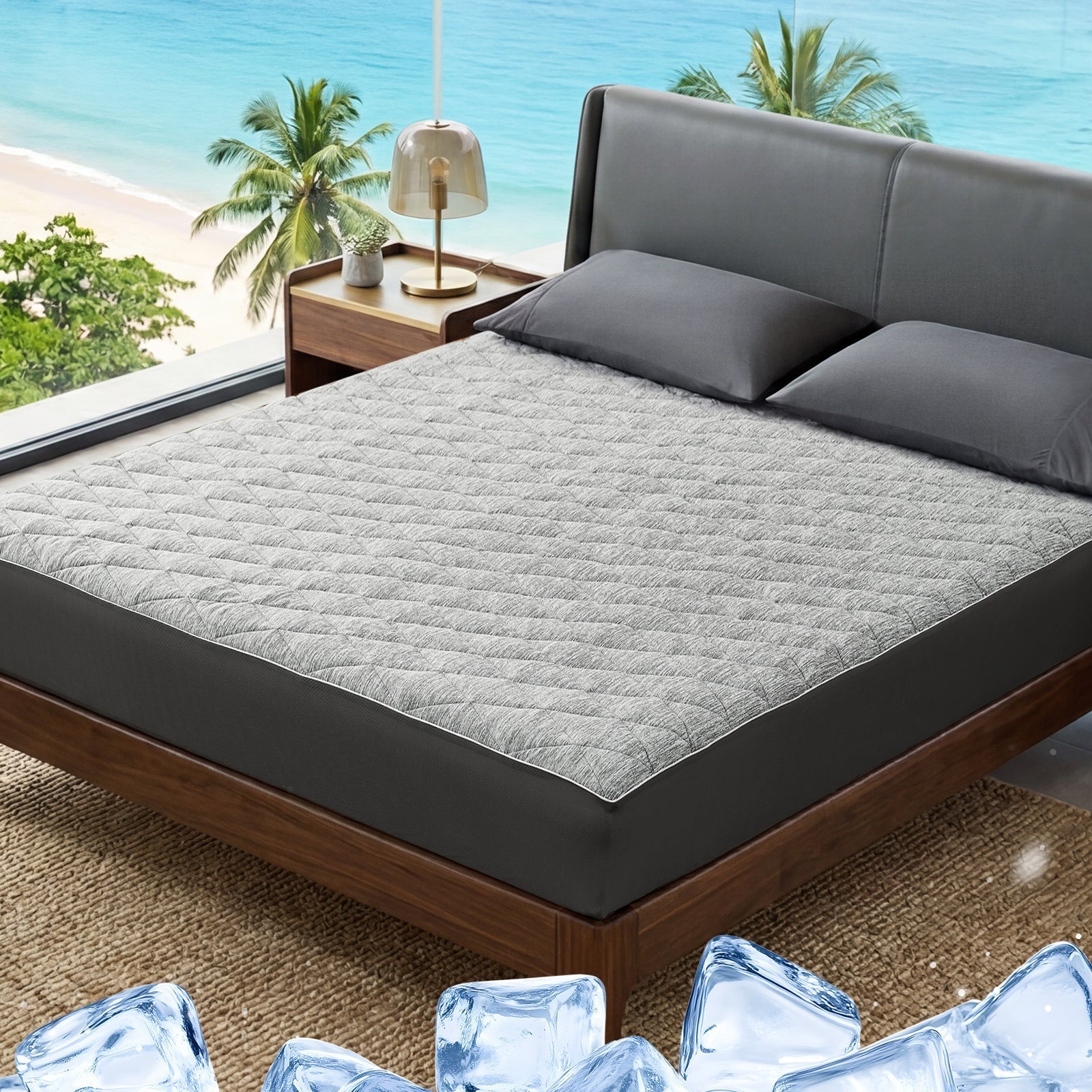 Cooling Mattress Topper | Cooling Fabric | Leakproof & Snug Fit | All-Night Comfort