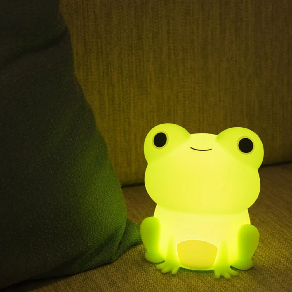 Cute Animal LED Night Lamp | Touch & Squeeze Control | Rechargeable Battery | Soothing Ambience