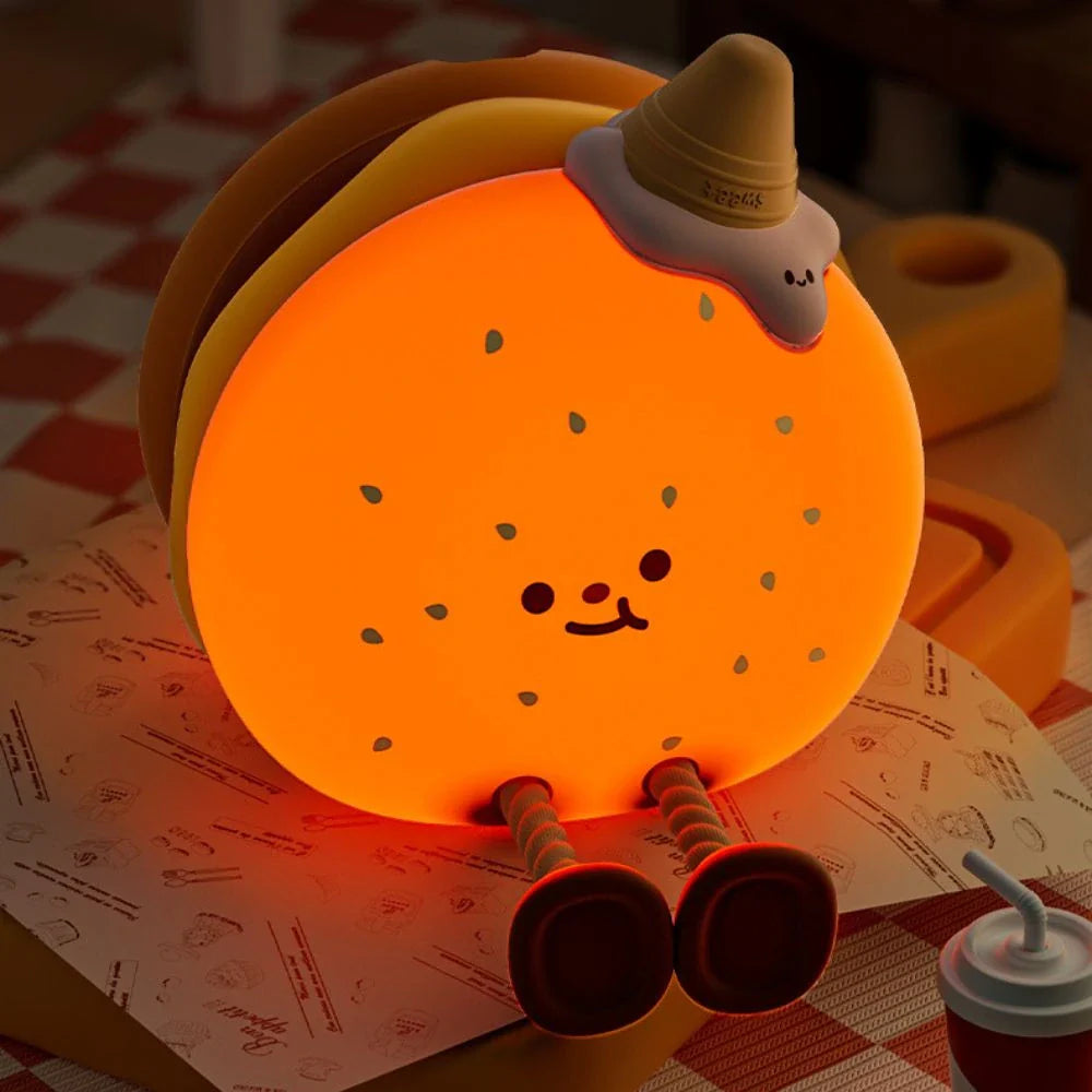 Cute Animal LED Night Lamp | Touch & Squeeze Control | Rechargeable Battery | Soothing Ambience