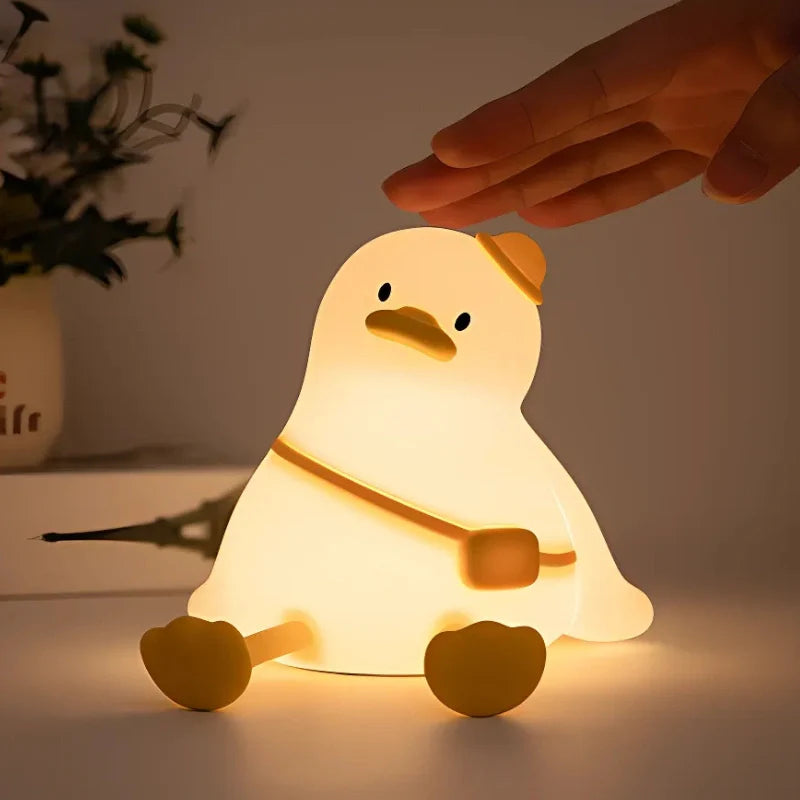 Cute Animal LED Night Lamp | Touch & Squeeze Control | Rechargeable Battery | Soothing Ambience