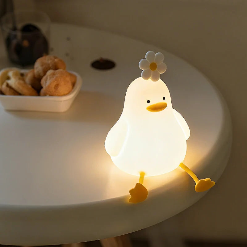 Cute Animal LED Night Lamp | Touch & Squeeze Control | Rechargeable Battery | Soothing Ambience