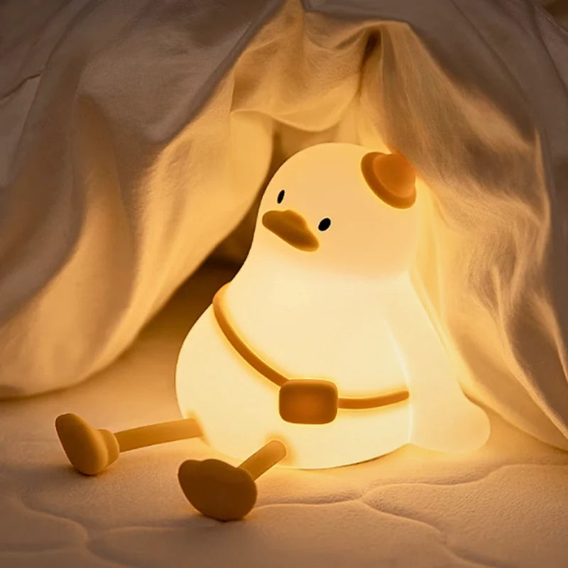 Cute Animal LED Night Lamp | Touch & Squeeze Control | Rechargeable Battery | Soothing Ambience