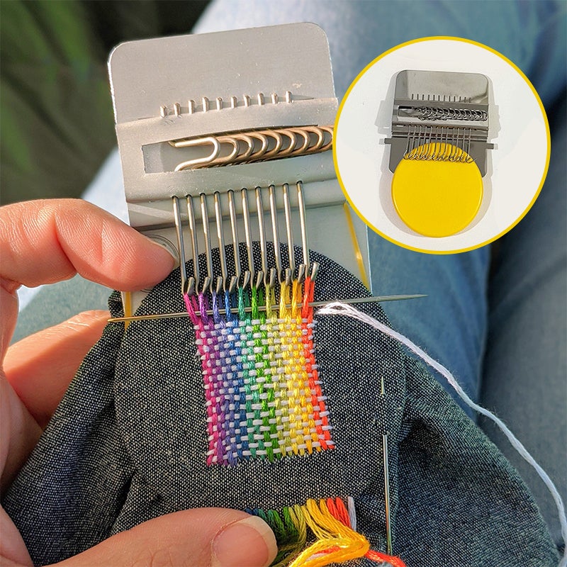Darning Loom Kit | Efficient Mending Loom | 10–28 Hooks | Durable Design