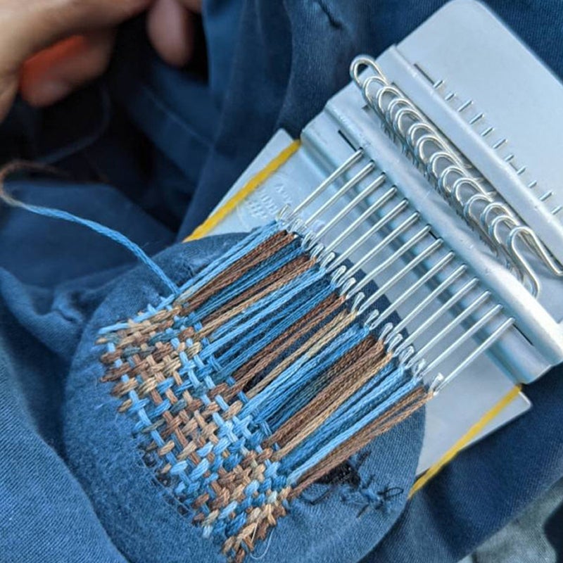 Darning Loom Kit | Efficient Mending Loom | 10–28 Hooks | Durable Design