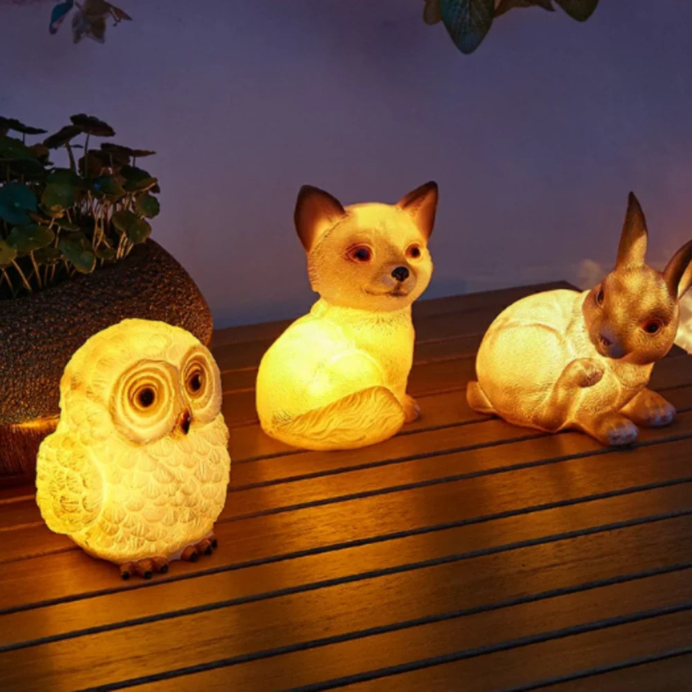 Decorative Solar Garden Lamp | Animal-Shaped | Dusk Sensor & Weather Resistant