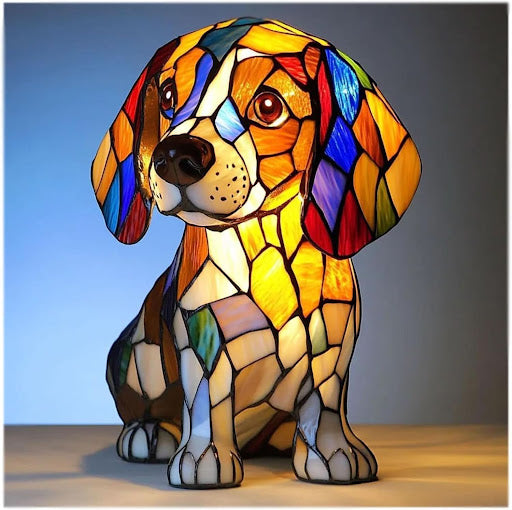 Dog Breed Table Lamp | Artistic LED Silhouette | USB Powered | Cozy Ambient Light