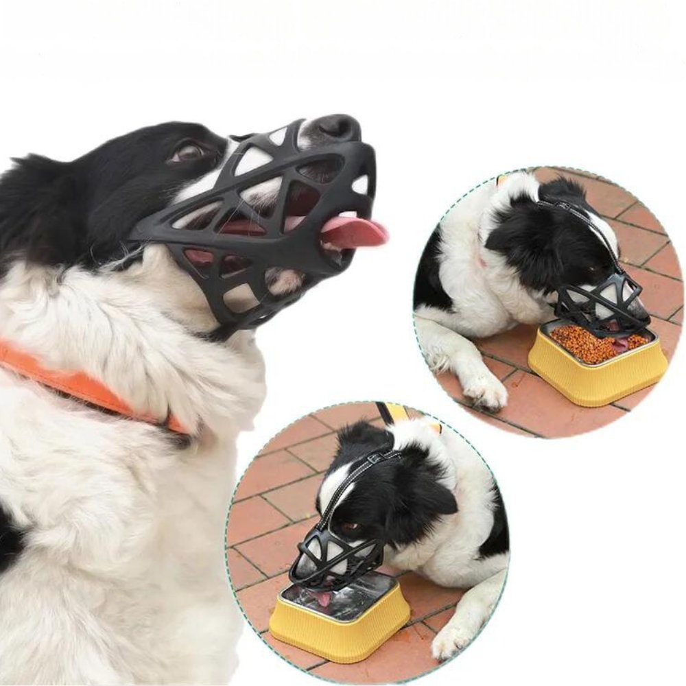 Dog Muzzle | Anti-Bite & Anti-Bark Design | Breathable Soft Fabric | Comfortable Fit