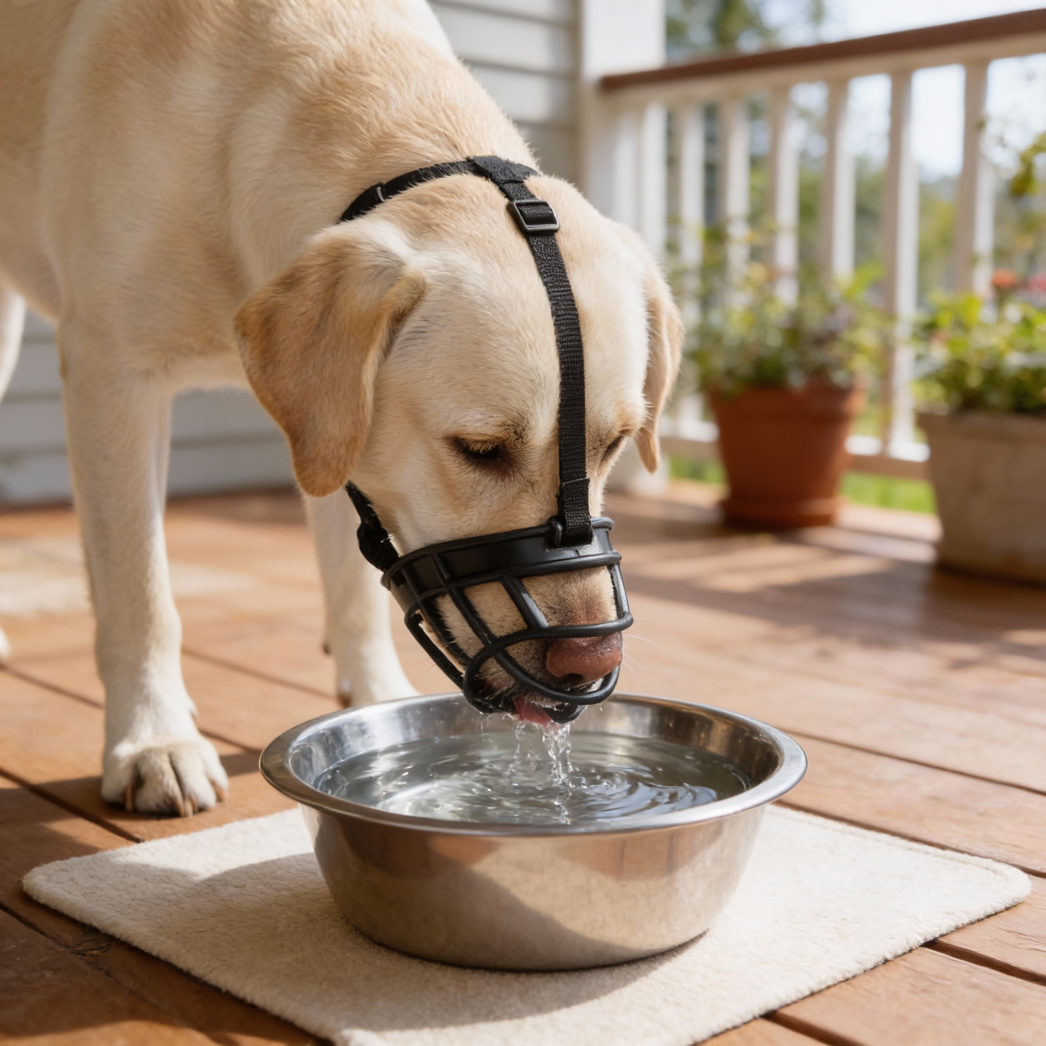 Dog Muzzle | Soft Breathable Polyester Mesh | Adjustable Straps | Comfortable Fit