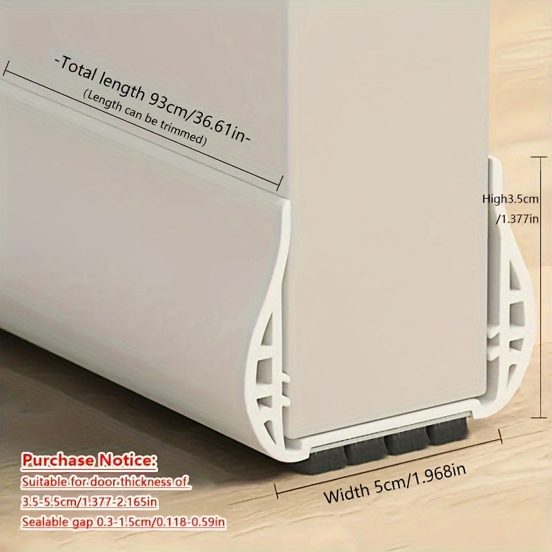 Door Draft Stopper | Adjustable Insulating Strip | Polyester with Foam Fill | Energy Efficient
