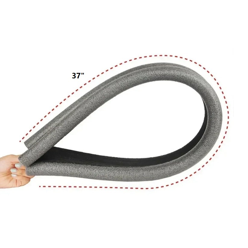 Door Draft Stopper | Weatherproof Foam Seal | 37 in Length | Peel-and-Stick Adhesive