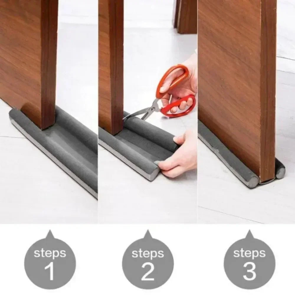 Door Draft Stopper | Weatherproof Foam Seal | 37 in Length | Peel-and-Stick Adhesive