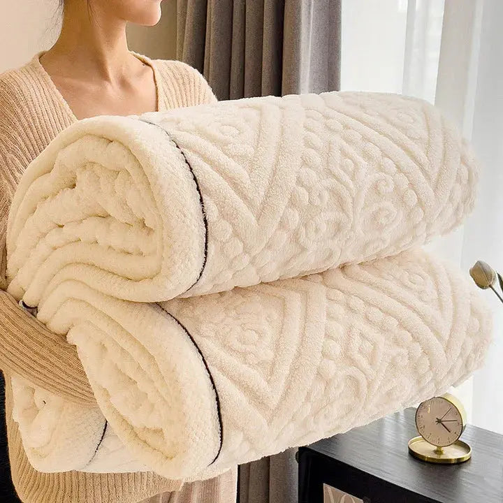 Double-Sided Blanket | Thickened & Reversible | Soft Breathable Fabric | Year-Round Comfort