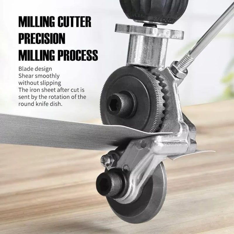 Drill Metal Cutting Attachment | Heavy-Duty Precision Cutting | Alloy Steel | Positioning Slots
