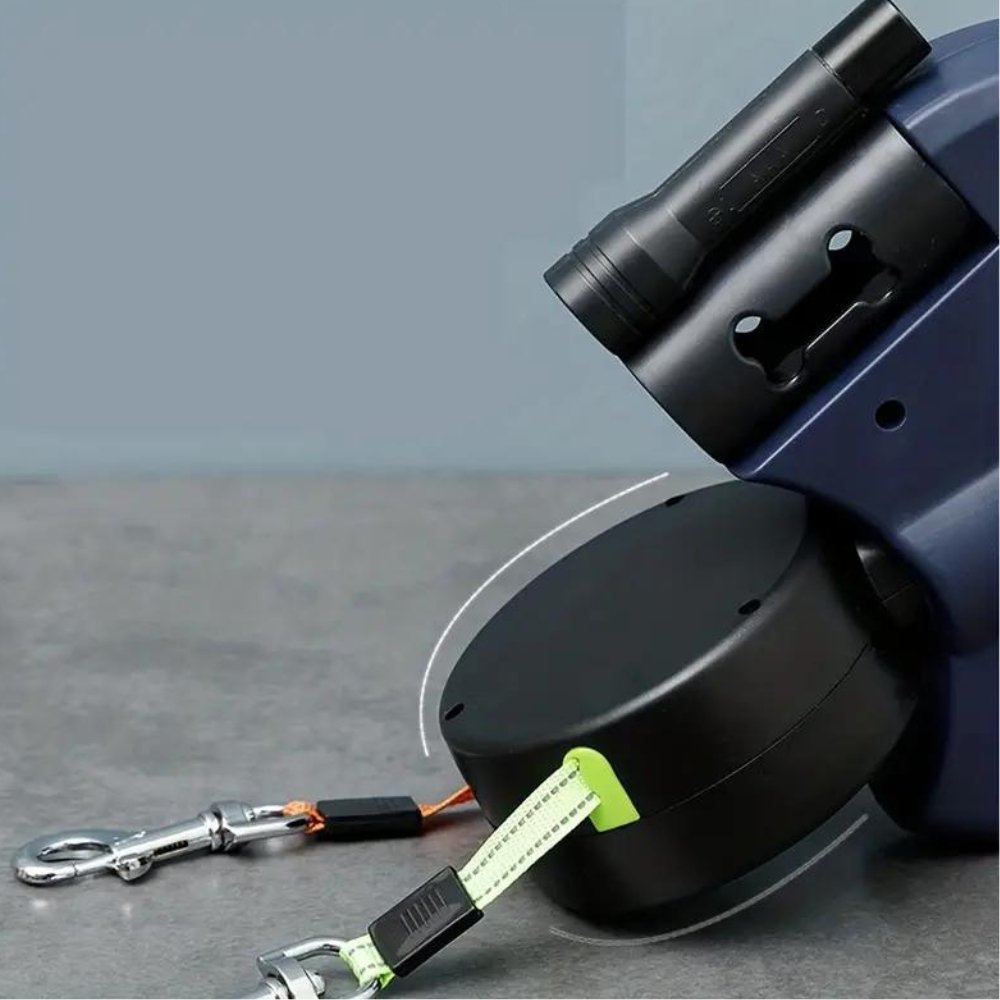 Dual Dog Leash | Tangle-Free Swivel Design | Durable Lightweight Construction | Comfortable Control