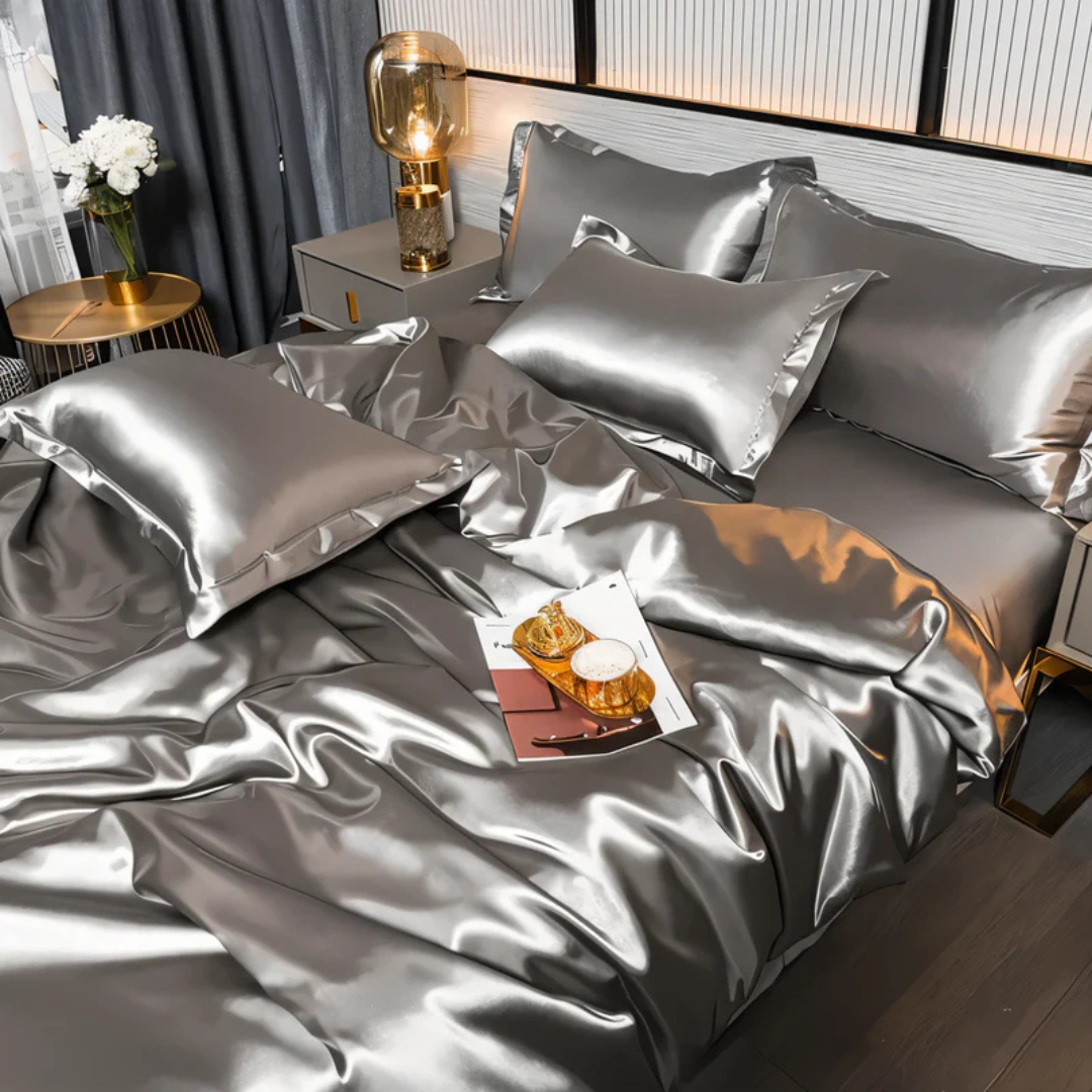 Duvet Cover Set | Subtle Sheen Finish | Breathable & Machine Washable Fabric
