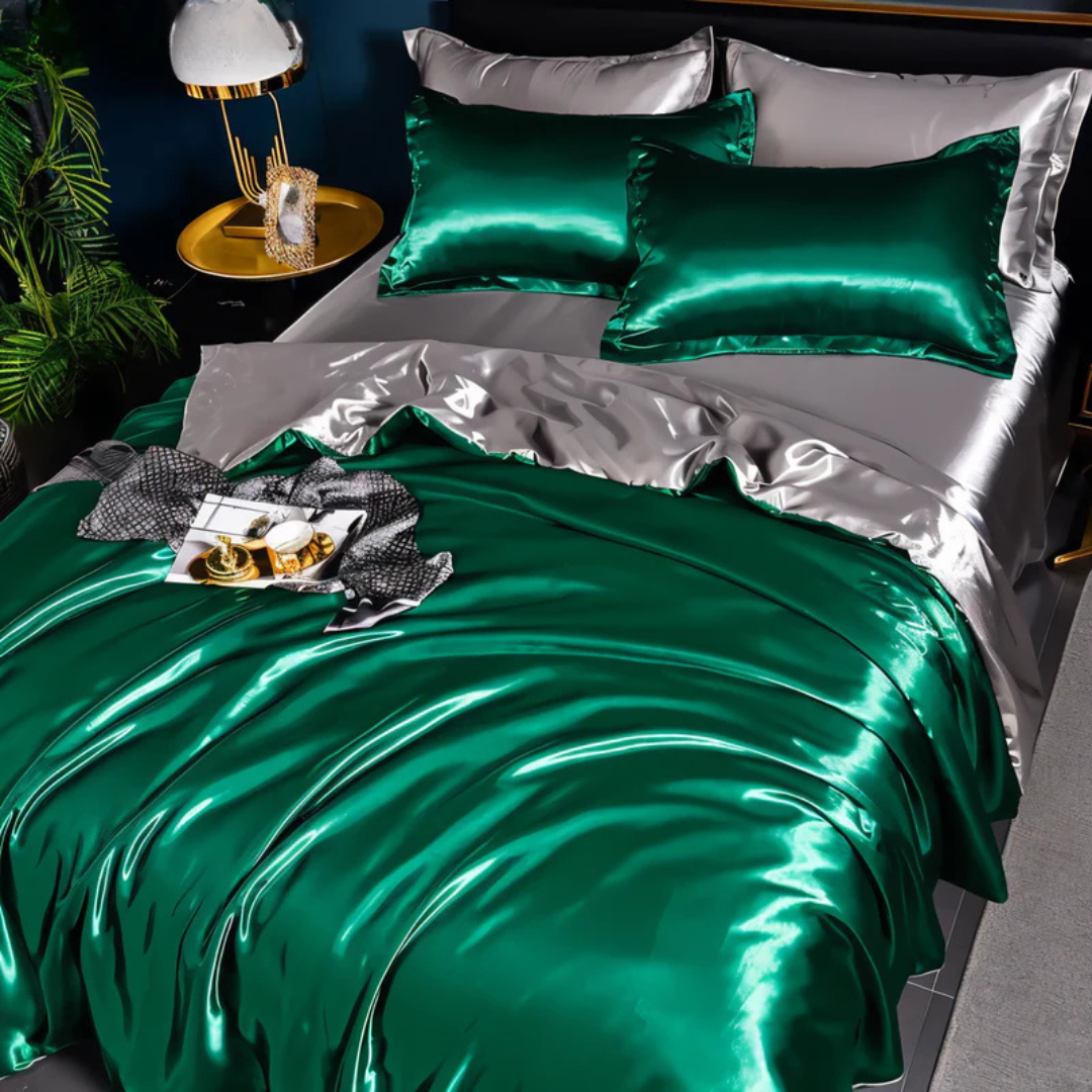 Duvet Cover Set | Subtle Sheen Finish | Breathable & Machine Washable Fabric