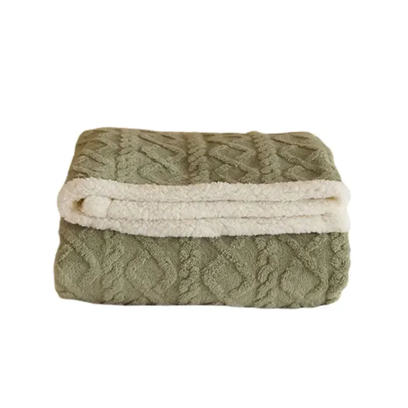 Elegant Winter Blanket | Reversible Sherpa & Microfiber | 150x200 cm