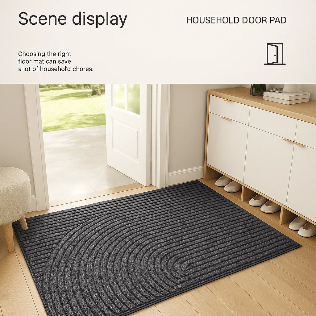 Entrance Door Mat | Non-Slip Textured Dirt-Trapping Surface | Indoor & Outdoor Use | Easy to Clean