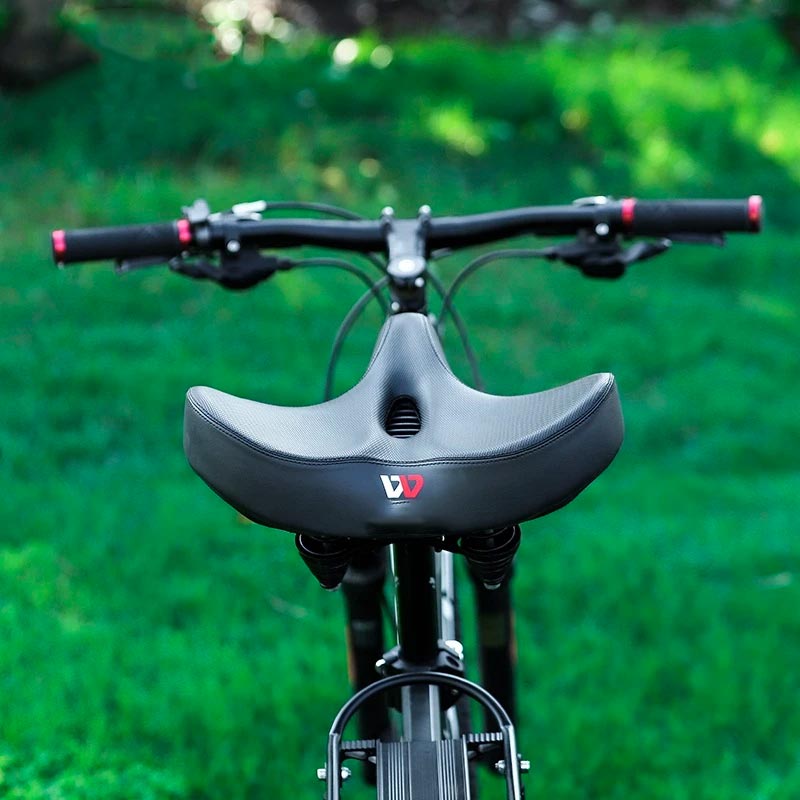 Ergonomic Bicycle Saddle | Extra-Wide Breathable Design | Shock-Absorbing Cushioning