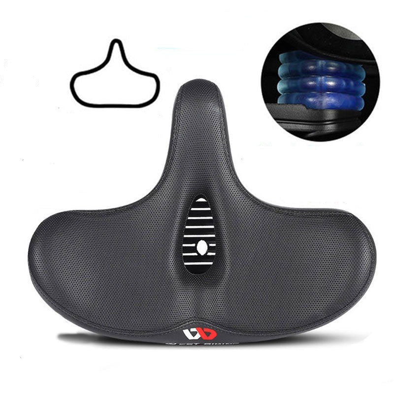 Ergonomic Bicycle Saddle | Extra-Wide Breathable Design | Shock-Absorbing Cushioning