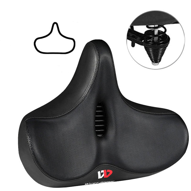 Ergonomic Bicycle Saddle | Extra-Wide Breathable Design | Shock-Absorbing Cushioning