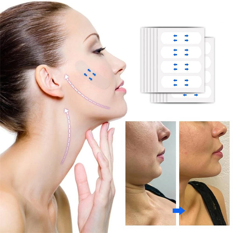 Facelift Tape | Invisible Slim Waterproof Adhesive | 40 Pieces | Instant Skin Firming