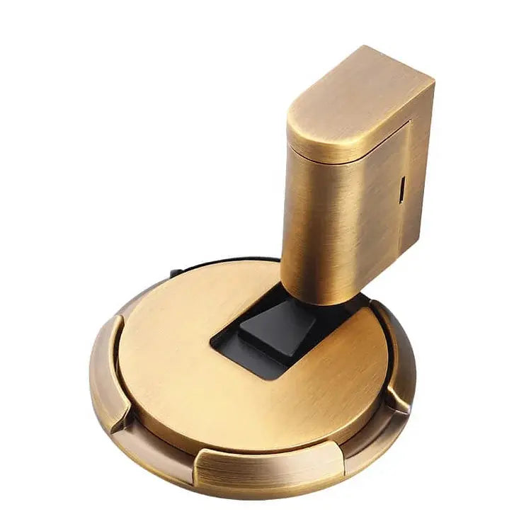 Floor Door Stopper | Press-to-Lock Mechanism | Durable Zinc Alloy | 2-Pack