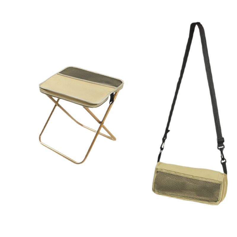 Foldable Backpack Stool | Compact Portable Seat | Aluminum Frame | Supports 330 lb