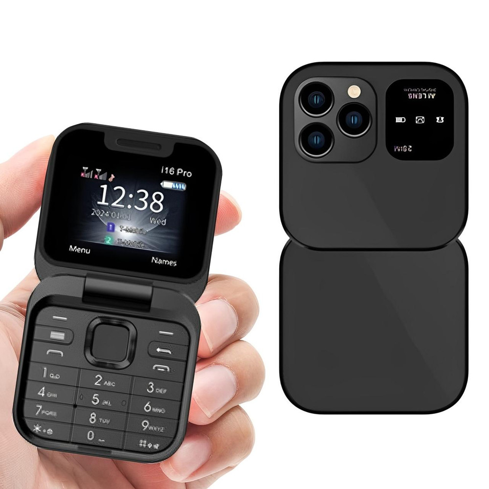 Foldable Flip Phone | Dual SIM & TF Card Support | 1.77 in HD Screen