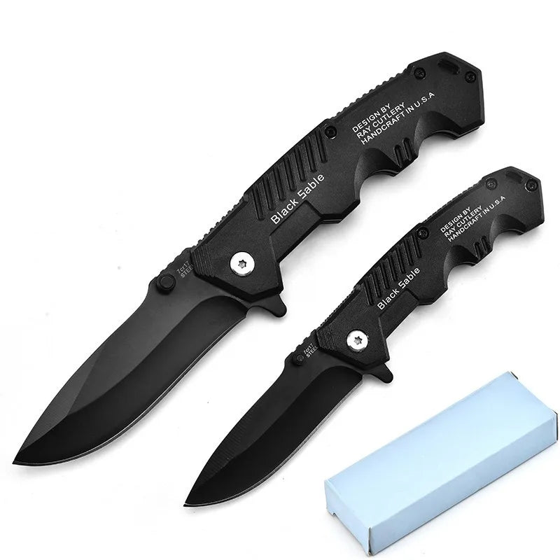 Folding Tactical Survival Knife | Stainless Steel Blade | Ergonomic Grip & Compact EDC | Outdoor Use