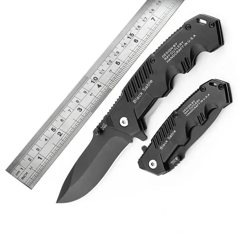 Folding Tactical Survival Knife | Stainless Steel Blade | Ergonomic Grip & Compact EDC | Outdoor Use