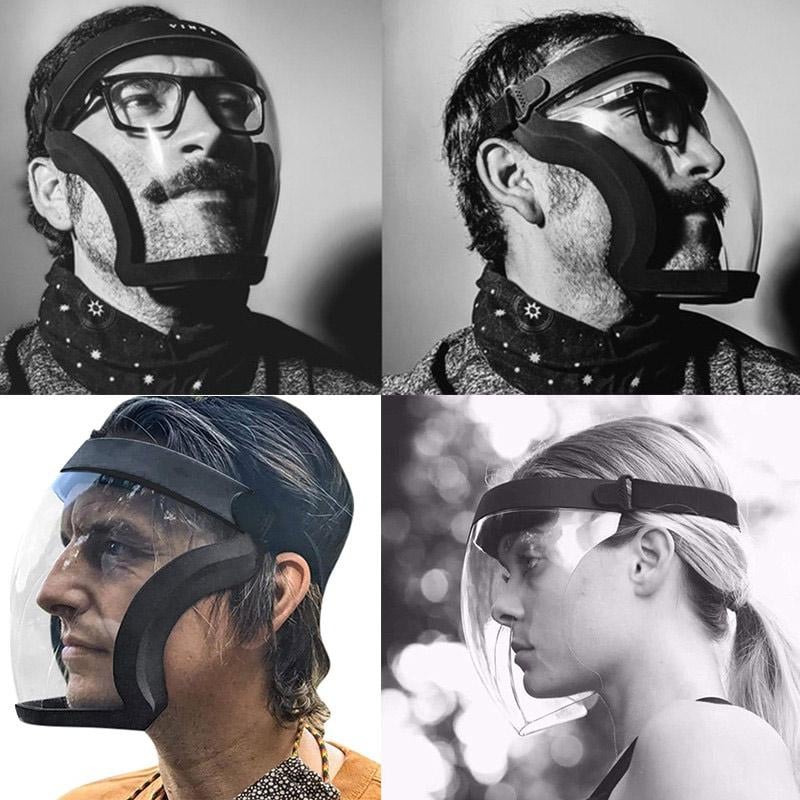 Full Face Shield | Large Wrap-Around Transparent | Anti-Fog | Comfortable Fit